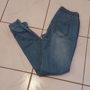 4/$40 Drawstring Jeans - Labelled O/S (fit like XS)